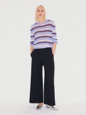 Italian Modern Crepe Sailor Trouser