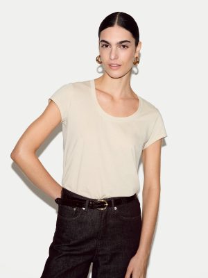 Supima Cotton Scoop Neck T-shirt