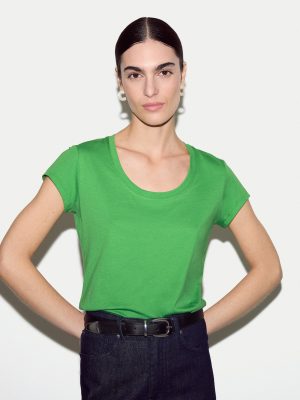 Supima Cotton Scoop Neck T-shirt