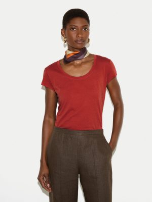 Supima Cotton Scoop Neck T-shirt