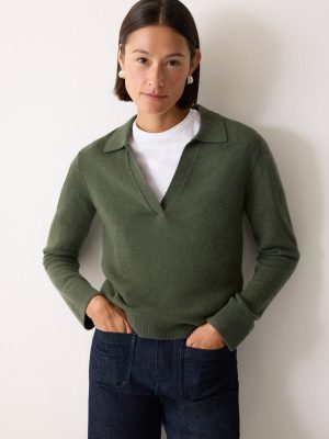 Wool Blend Collar Jumper