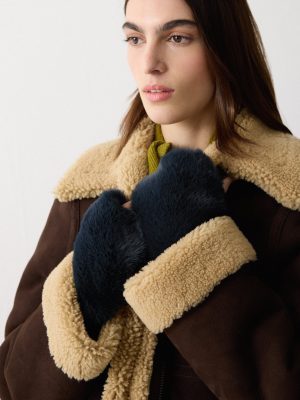 Faux Fur Mittens