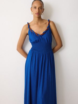 Twist Strap Jersey Dress