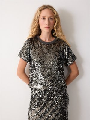 Metallic Sequin T-shirt