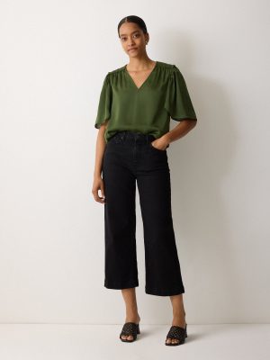 Recycled Satin Pleated Blouse