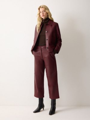 Dale Cropped Leather Trouser