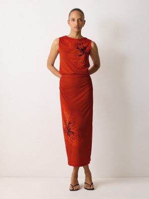 Fire Flower Jersey Skirt