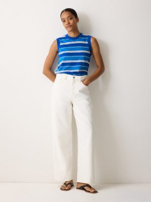 Cotton Slub Multi Stripe Tank