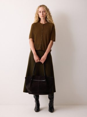 Soft Gauzy Button T-shirt