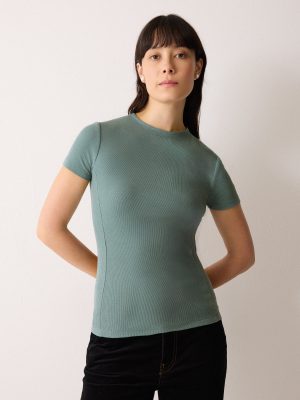 High Neck Seam Detail Top