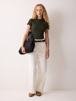 High Neck Seam Detail Top