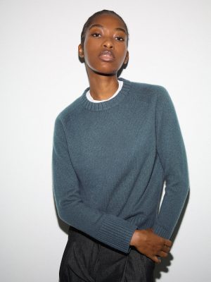 Wool Cashmere Saddle Jumper