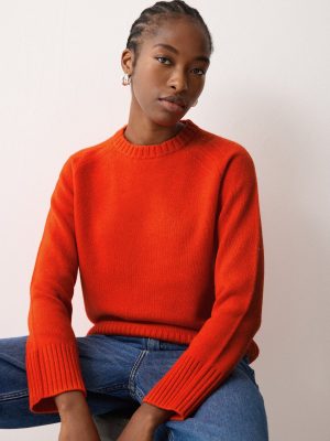 Wool Cashmere Saddle Jumper