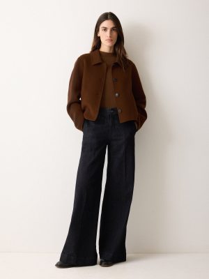 Double Faced Button Up Coat