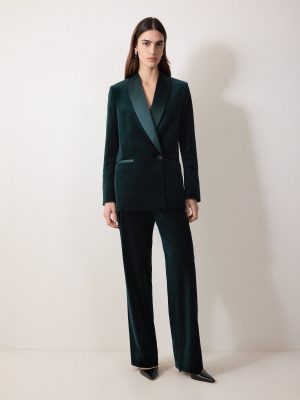 Velvet Satin Tailored Trouser