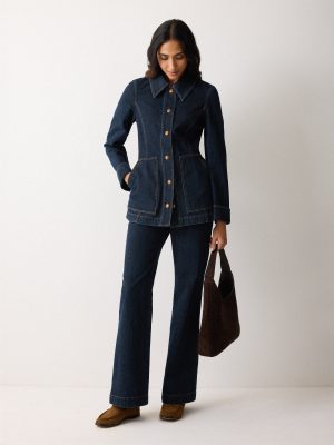Denim Tailored Bootleg Trouser