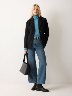 Crepe Ponte Cinch Jacket