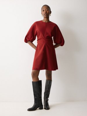 Stretch Crepe Mini Dress