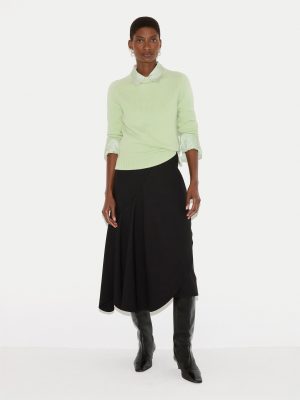 Stretch Crepe Skirt