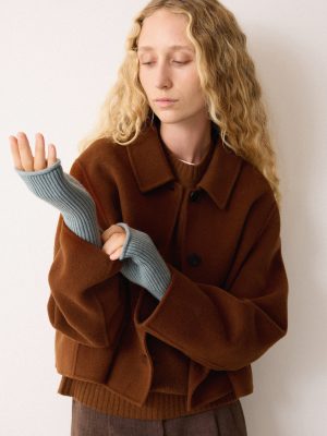 Wool Cashmere Blend Mitten