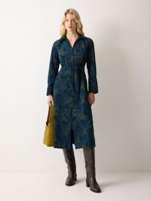 Chinoiserie Baby Cord Dress