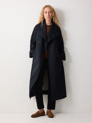Bonded Cotton Trench Coat