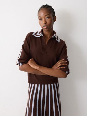 Merino Marine Collar Jumper