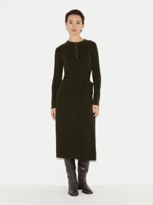 Merino Cashmere Tie Dress