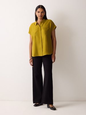 Short Sleeve Silk Shirt
