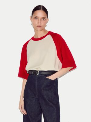 Merino Raglan Short Sleeve Jumper