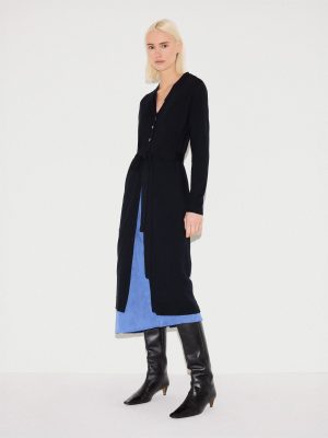 Merino Long Belted Cardigan