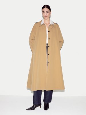 Naya Cotton A-line Trench Coat