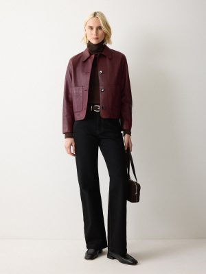 Eve Leather Cropped Jacket