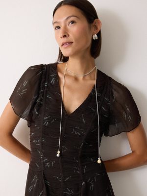 Long Resin Bead Necklace