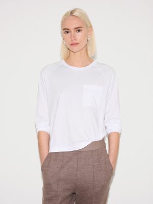 Long Sleeve Patch Pocket T-shirt