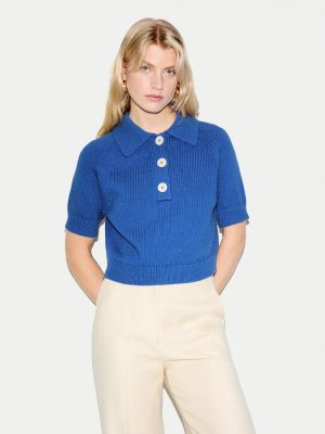 Chunky Cotton Collar Top