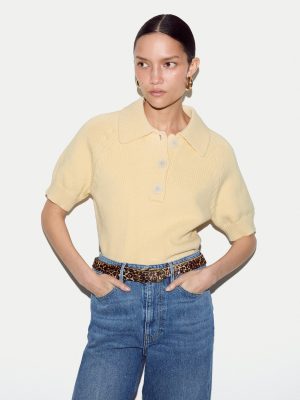 Chunky Cotton Collar Top