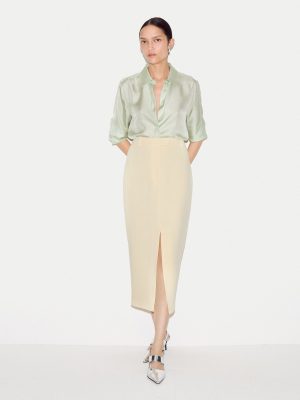 Tailored Split Front Skirt