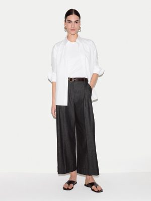 Chambray Front Pleat Trouser