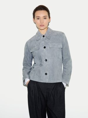 Suede Patch Pocket Jacket