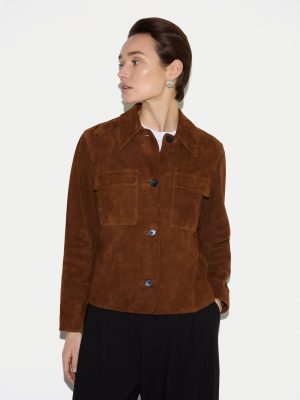 Suede Patch Pocket Jacket