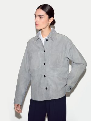 Suede Button Up Shacket