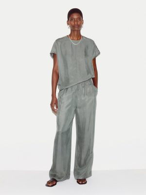 Cupro Relaxed Fit Trouser