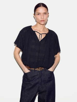 Drawstring Detailed Top