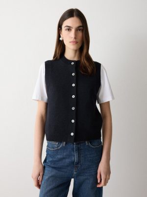 Wool Cashmere Blend Waistcoat