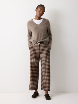 Dale Linen Check Trouser