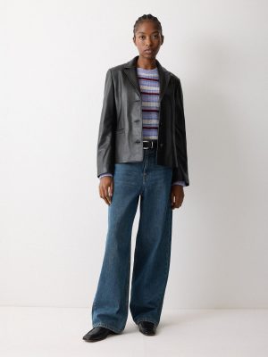 Ellis Nappa Leather Blazer