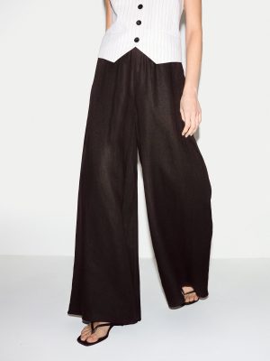 Linen Wide Leg Palazzo