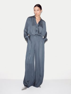 Recycled Satin Palazzo Trouser