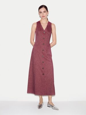 Chambray Linen Waistcoat Dress
